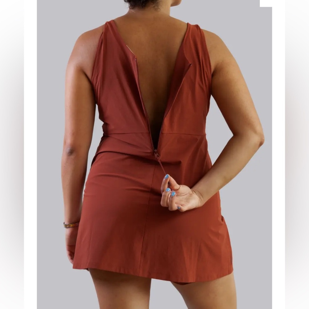 Outdoors Rust Mini Dress - Picture 5 of 11